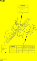 ETIQUETA (VL800CL4 E02) para Suzuki INTRUDER 800 2014