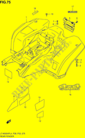 GUARDA LAMAS TRASEIRO (LT A500XPZL4 P28) para Suzuki KINGQUAD 500 2014