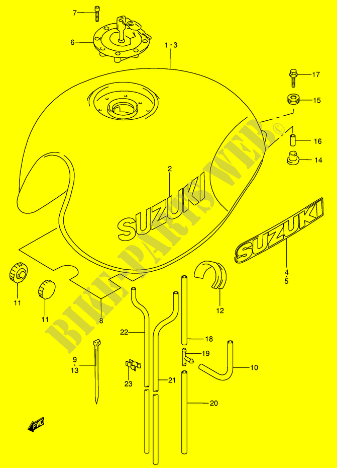 DEPÓSITO DE COMBUSTÍVEL para Suzuki GSX 750 1998