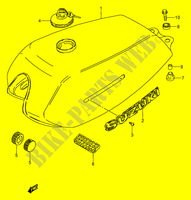DEPÓSITO DE COMBUSTÍVEL (MODELE T P9) para Suzuki AP 100 1997