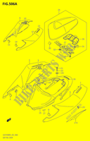 CARREGAMENTO TRASEIRO   CAPOT DE ASSENTO4,P37)) para Suzuki GSX-R 1000 2006