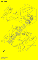 CARREGAMENTO TRASEIRO   CAPOT DE ASSENTO4,P37)) para Suzuki GSX-R 1000 2005