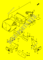 LUZ TRASEIRAR (MODELE K / L / M / N / P / R / S) para Suzuki GS-E 500 1991