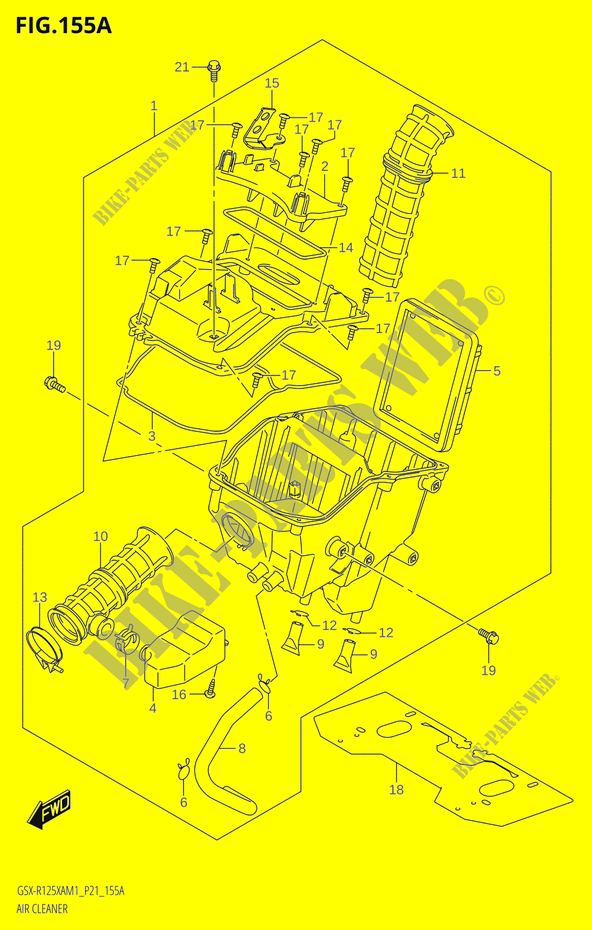 FILTRO DE AR para Suzuki GSX-R 125 2021