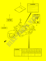 ETIQUETA (MODELE W/X/Y) para Suzuki INTRUDER 1500 2014