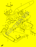 SILENCIOSO (MODELE K1/K2/K3/K4) para Suzuki INTRUDER 1500 2014