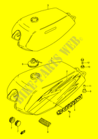 DEPÓSITO DE COMBUSTÍVEL (MODELE X/Y) para Suzuki AP 115 2000