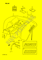 GUARDA LAMAS TRASEIRO (MODELE H/J/K/L) para Suzuki QUADRACER 250 1986