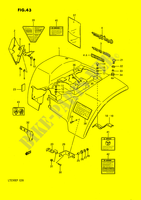 GUARDA LAMAS TRASEIRO (MODELE H/J/K/L) para Suzuki QUADSPORT 230 1990