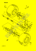 RODA TRASEIRA (MODELE H/J/K/L/M/N) para Suzuki QUADRACER 250 1992