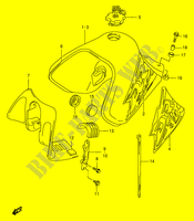 DEPÓSITO DE COMBUSTÍVEL (MODELE T/V) para Suzuki DR 650 1997