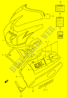FIXAÇÃO   ETIQUETAS (MODELE N 0UL) para Suzuki GSX-R 400 1990