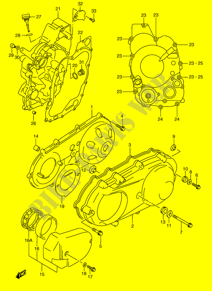 CARTER (MODELE W/X/Y) para Suzuki BURGMAN 250 1999