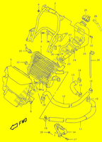 RADIADOR (MODELE AY50W/WRV/W/X/Y) para Suzuki KATANA 50 2001