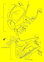 CARENAGEM FRONTAL (MODELE K/L OPTIONNEL) para Suzuki GS-E 500 1989